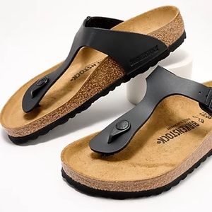 Birkenstock shoes sandals thongs vegan upper Birkenstock black sandals women’s 9